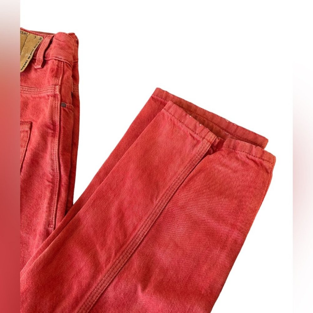 Diesel Black Gold Superbia-NP Jeans W30 in Red Orange Made in Italy - Picture 3 of 6